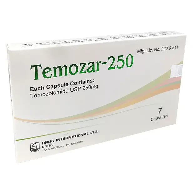 Pack Image: Temozar 250 mg Capsule (1 x 7)