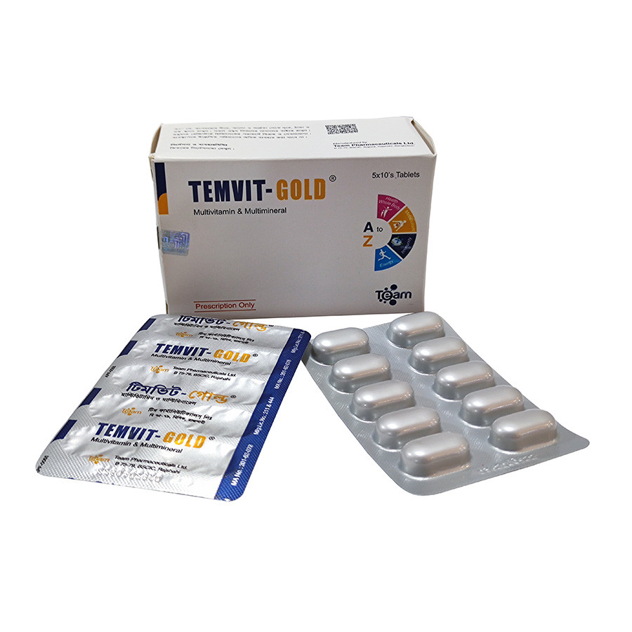 Pack Image: Temvit Gold Tablet (5 x 10)