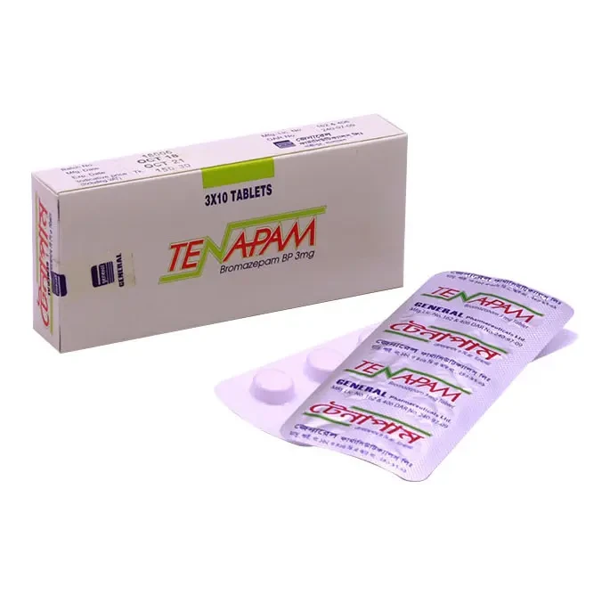 Pack Image: Tenapam 3 mg Tablet (3 x 10)