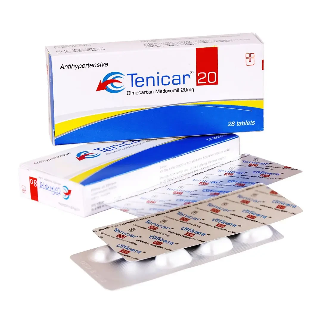 Pack Image: Tenicar 20 mg Tablet (4 x 7)