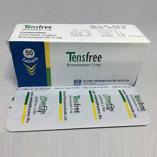 Pack Image: Tensfree 3 mg Tablet (5 x 10)