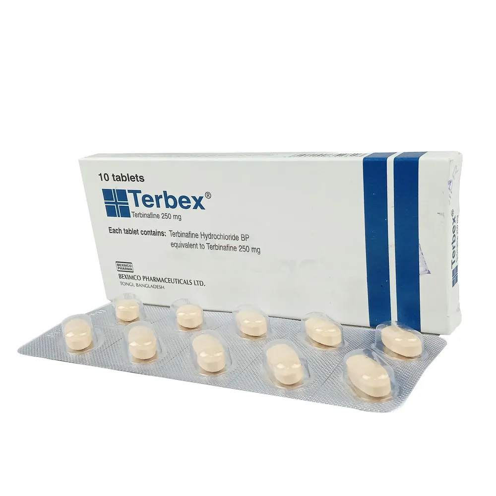 Pack Image: Terbex 250 mg Tablet (1 x 10)