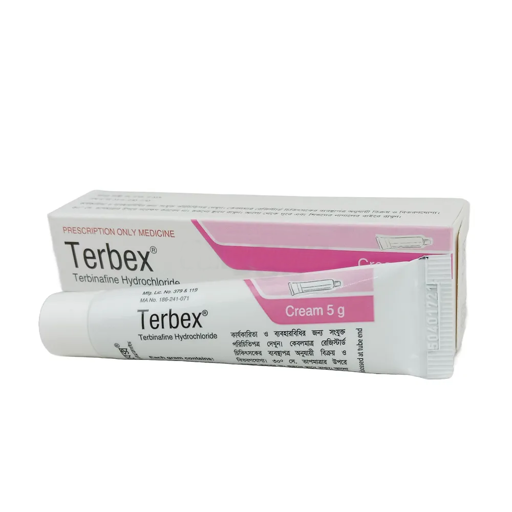Pack Image: Terbex 1% Cream (5 gm tube)