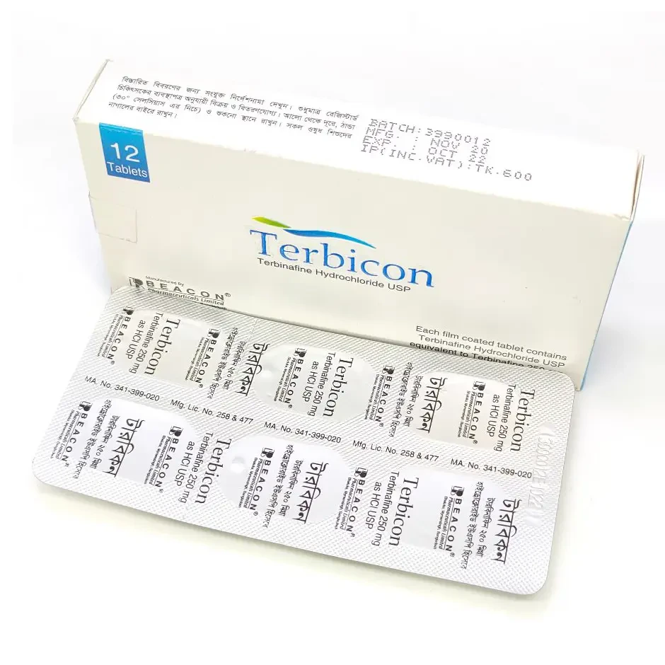 Pack Image: Terbicon 250 mg Tablet (2 x 6)