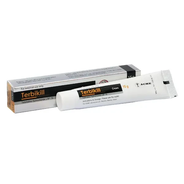 Pack Image: Terbikill 1% Cream (15 gm tube)