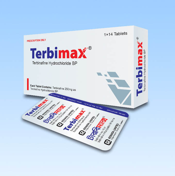 Pack Image: Terbimax 250 mg Tablet (1 x 14)