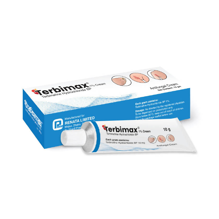 Pack Image: Terbimax 1% Cream (10 gm tube)