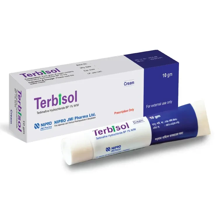 Pack Image: Terbisol 1% Cream (10 gm tube)