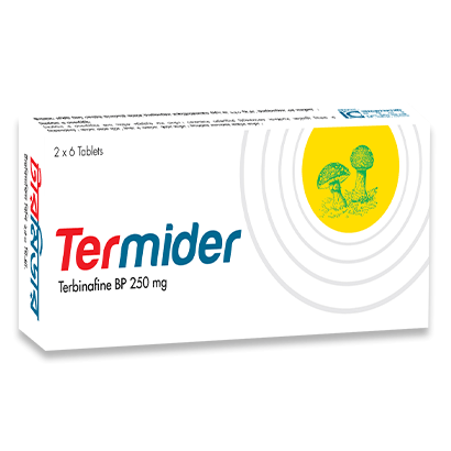 Pack Image: Termider 250 mg Tablet (2 x 6)