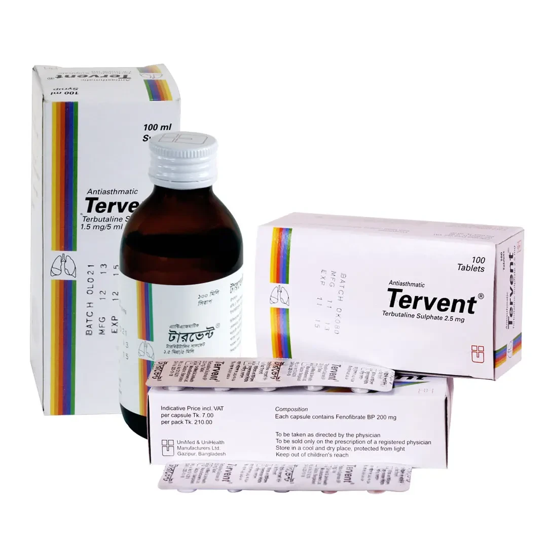 Pack Image: Tervent 2.5 mg Tablet (10 x 10)