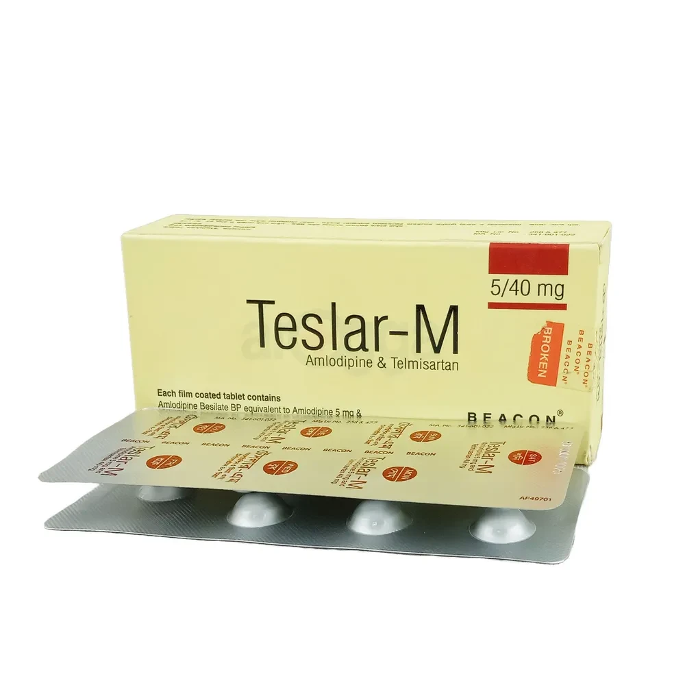 Pack Image: Teslar-M 5 mg Tablet (4 x 7)