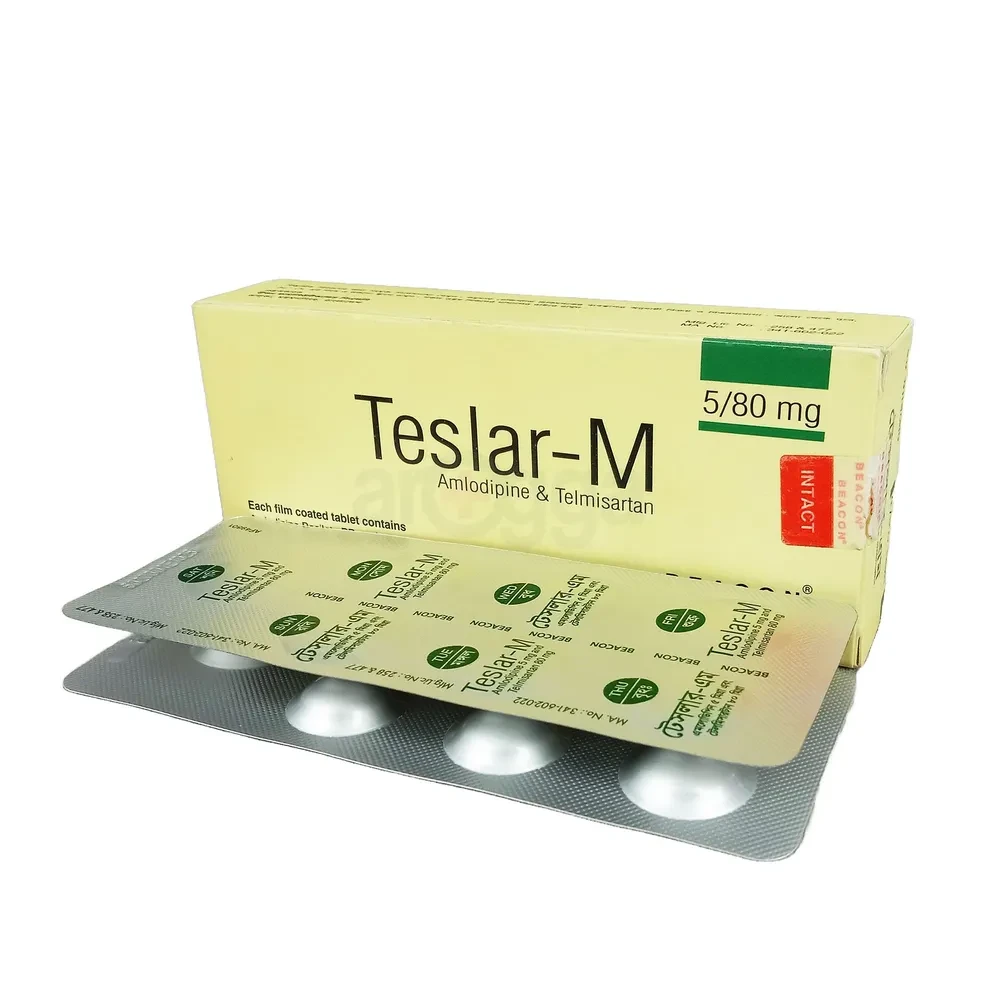 Pack Image: Teslar-M 5 mg Tablet (4 x 7)