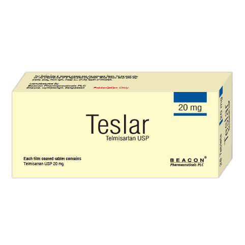 Pack Image: Teslar 20 mg Tablet (4 x 7)