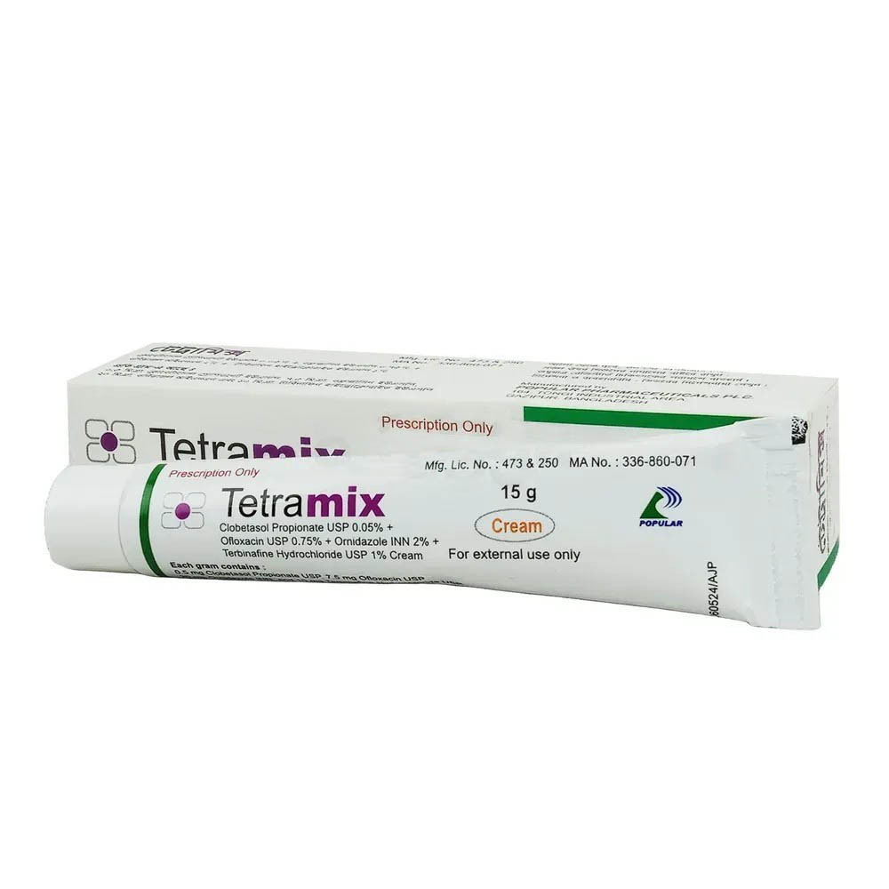 Pack Image: Tetramix 0.05% 0.75% Cream (15 gm tube)