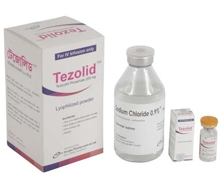 Pack Image: Tezolid 200 mg Injection (200 mg vial)