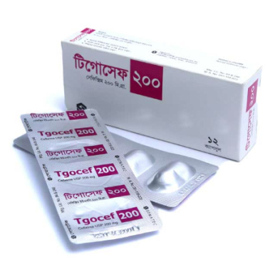 Pack Image: Tgocef 200 mg Capsule (3 x 4)