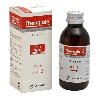 Pack Image: Thenglate 120 mg Syrup (100 ml bottle)