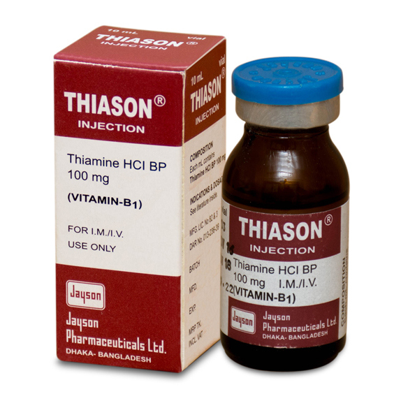 Pack Image: Thiason 100 mg Injection (1 ml ampoule)