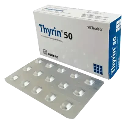 Pack Image: Thyrin 50 mcg Tablet (6 x 15)