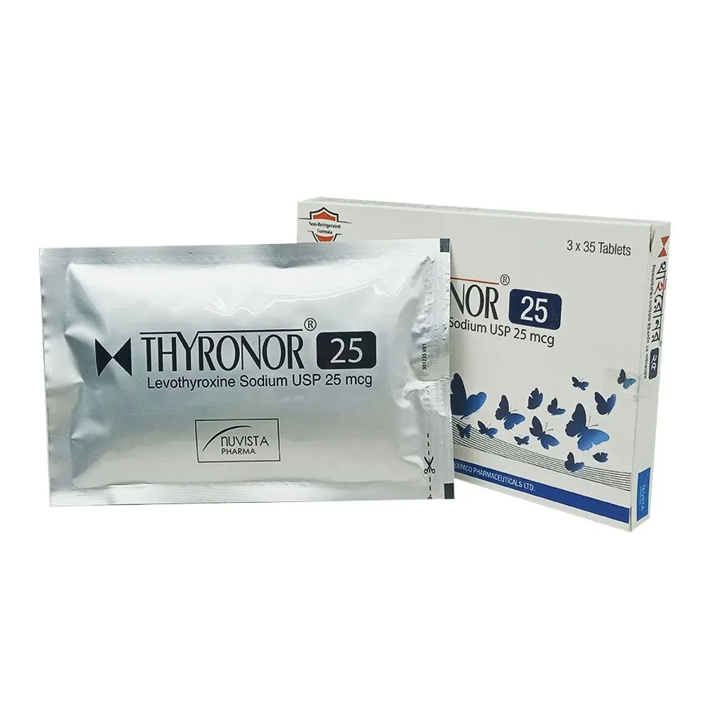 Pack Image: Thyronor 25 mcg Tablet (3 x 35)