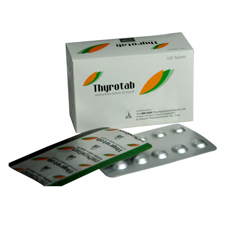 Pack Image: Thyrotab 50 mcg Tablet (10 x 10)