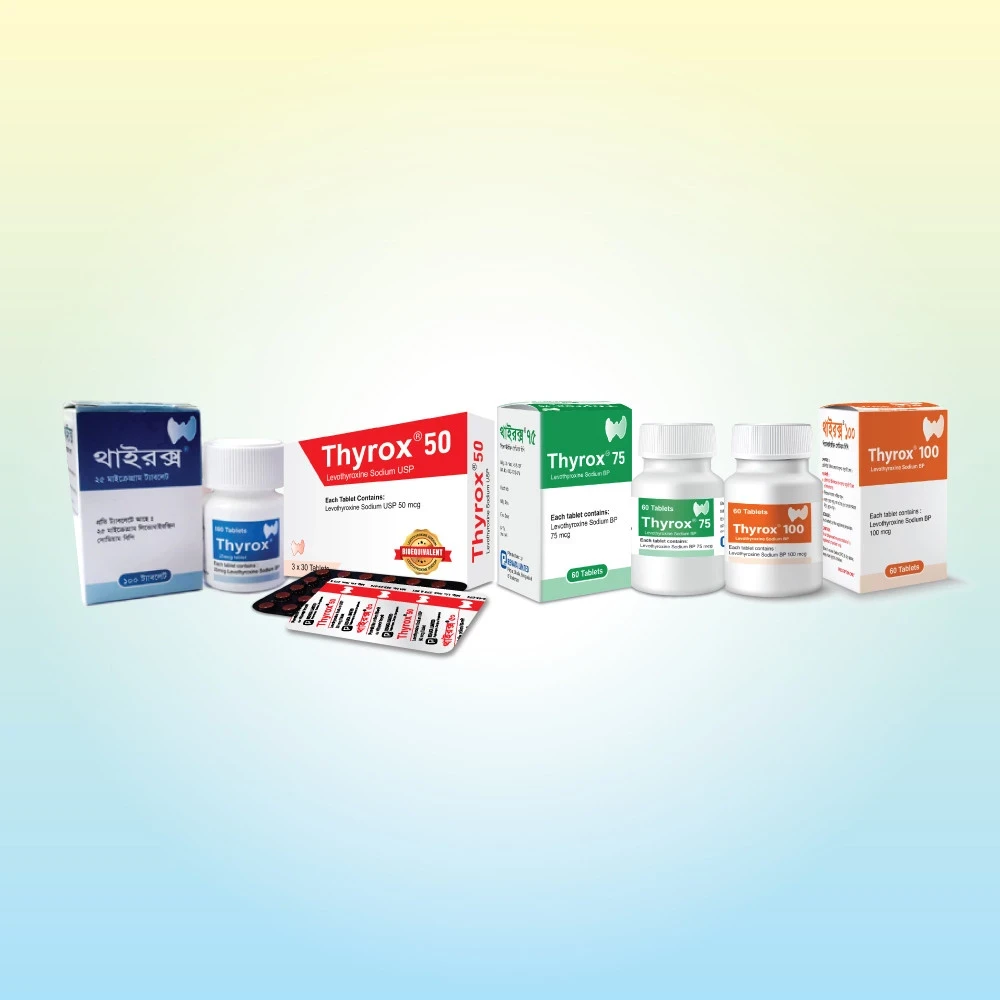 Pack Image: Thyrox 75 mcg Tablet (1 x 60)