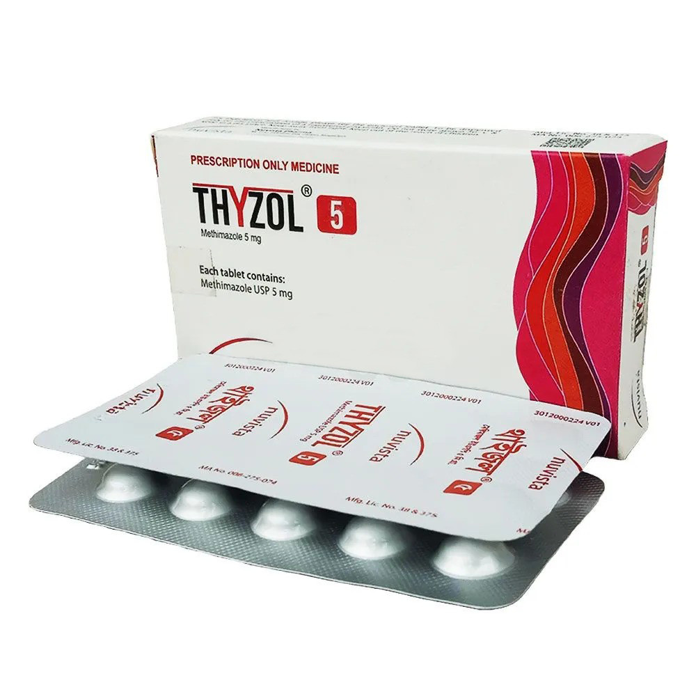 Pack Image: Thyzol 5 mg Tablet (3 x 10)