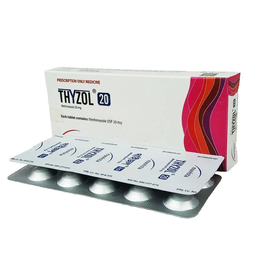 Pack Image: Thyzol 20 mg Tablet (3 x 10)