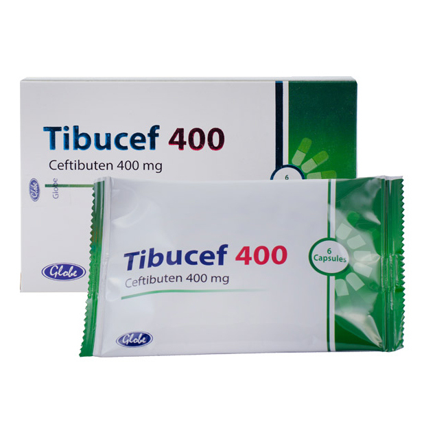 Pack Image: Tibucef 400 mg Capsule (1 x 6)