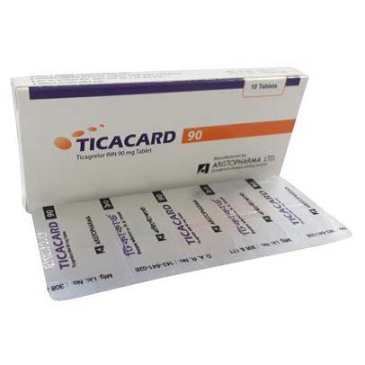 Pack Image: Ticacard 90 mg Tablet (1 x 10)