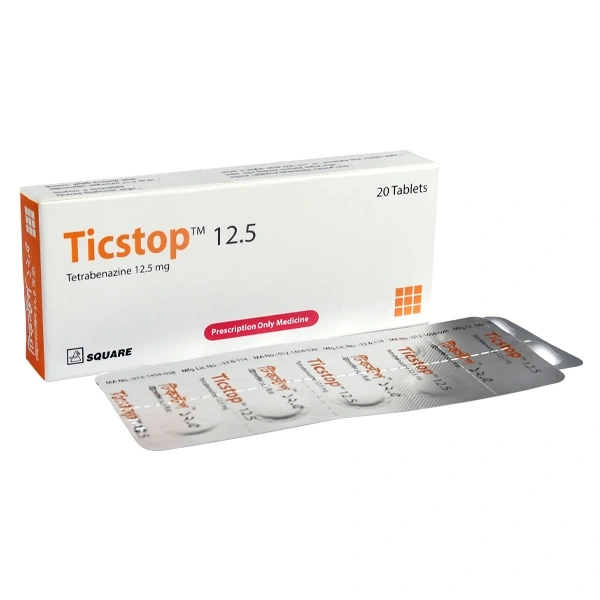 Pack Image: Ticstop 12.5 mg Tablet (2 x 10)