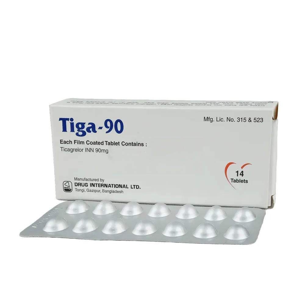 Pack Image: Tiga 90 mg Tablet (1 x 14)