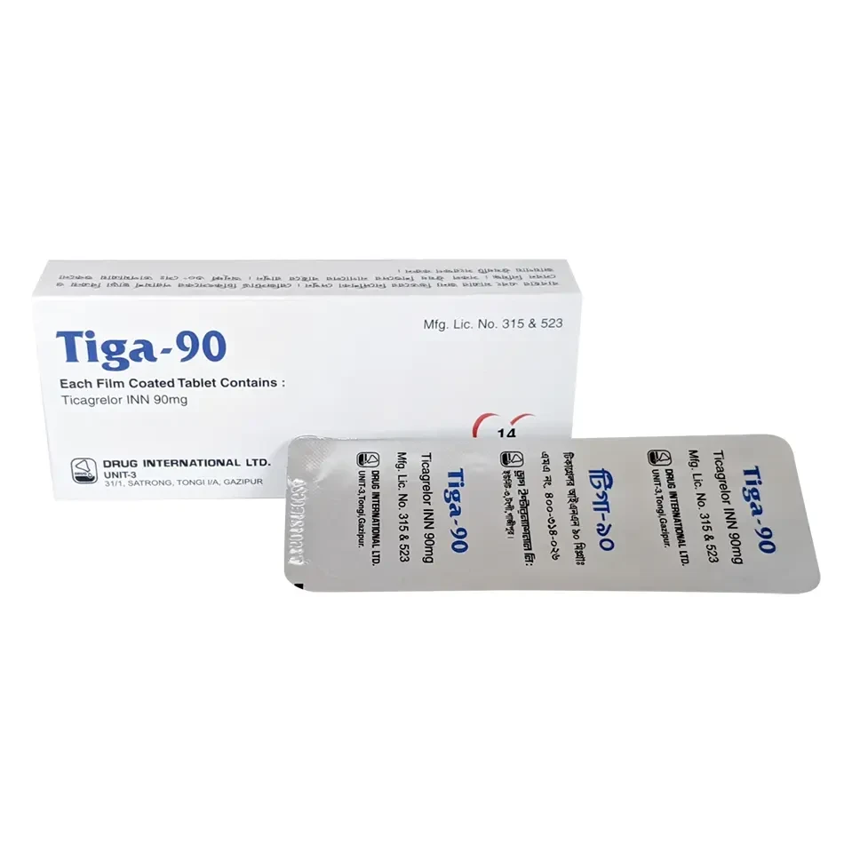 Pack Image: Tiga 90 mg Tablet (1 x 14)