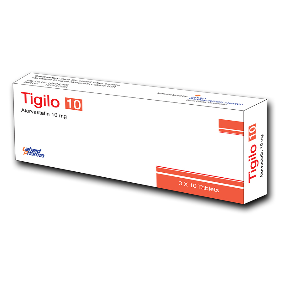 Pack Image: Tigilow 10 mg Tablet (3 x 10)