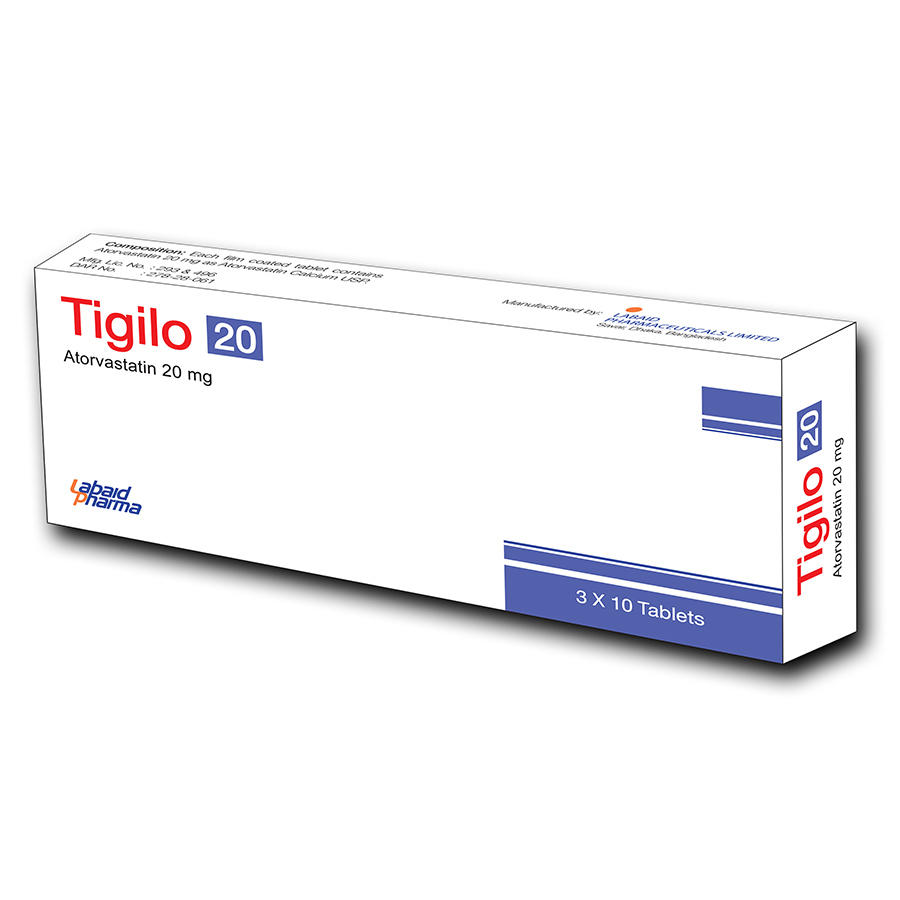 Pack Image: Tigilow 20 mg Tablet (3 x 10)