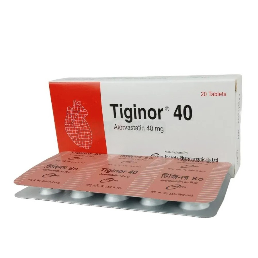 Pack Image: Tiginor 40 mg Tablet (2 x 10)