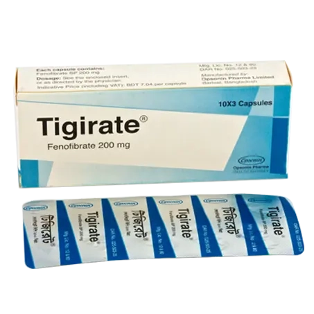 Pack Image: Tigirate 200 mg Capsule (3 x 10)