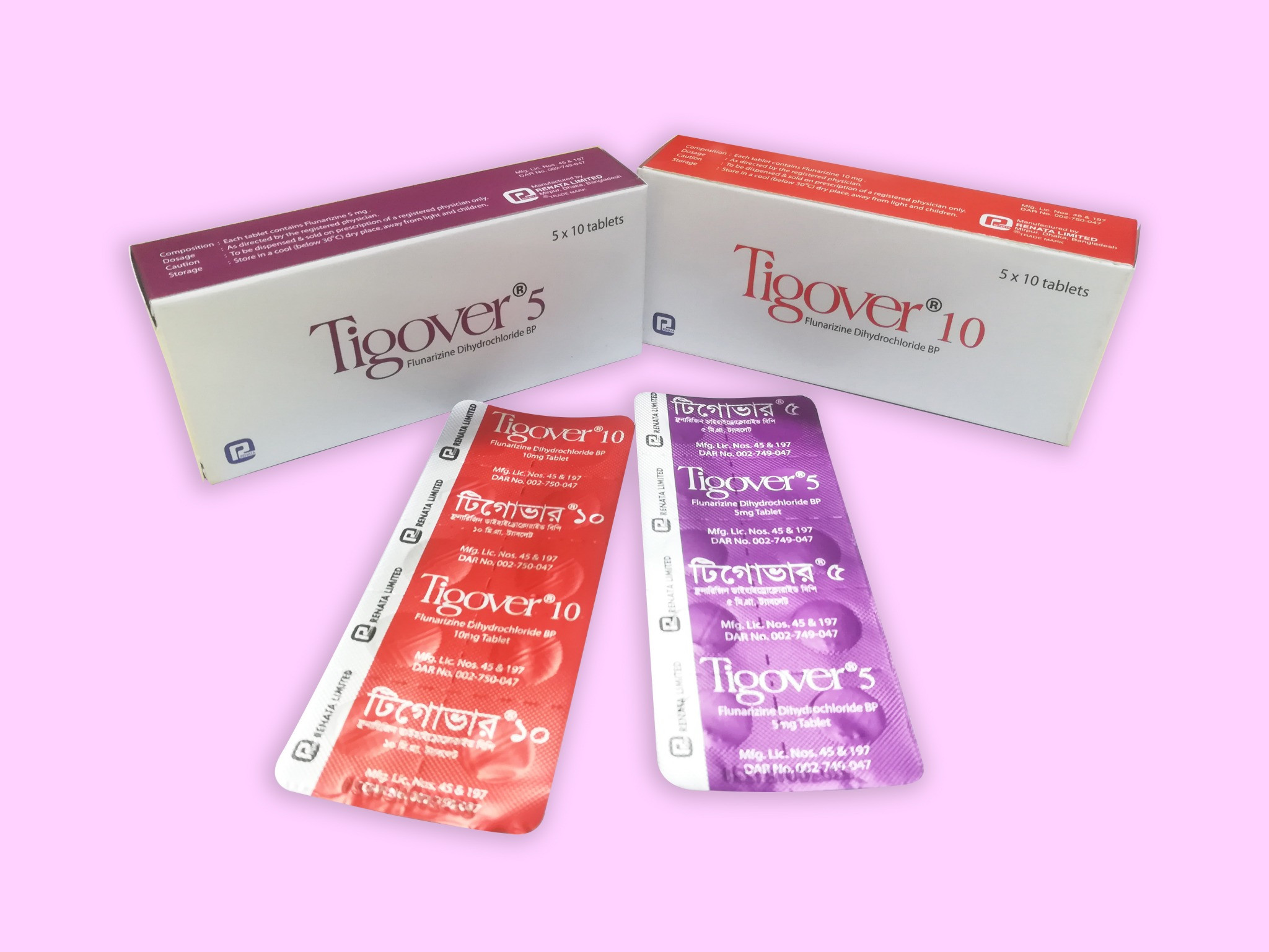 Pack Image: Tigover 10 mg Tablet (5 x 10)