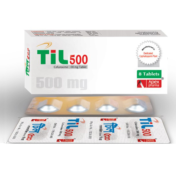 Pack Image: Til 500 mg Tablet (2 x 7)