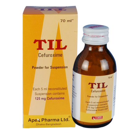 Pack Image: Til 125 mg Suspension (70 ml bottle)