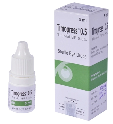 Pack Image: Timopress 0.5% Eye Drop (5 ml drop)