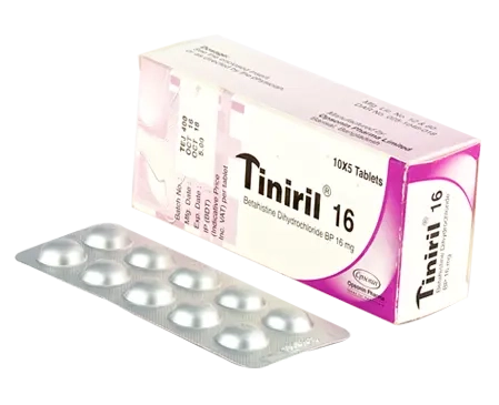Pack Image: Tiniril 16 mg Tablet (5 x 10)