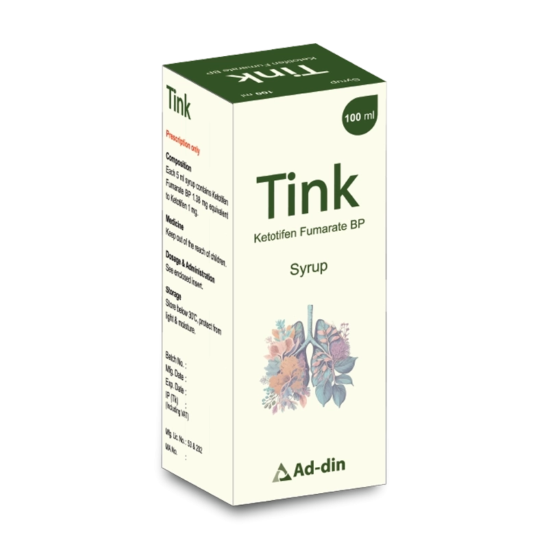 Pack Image: Tink 1 mg Syrup (100 ml bottle)
