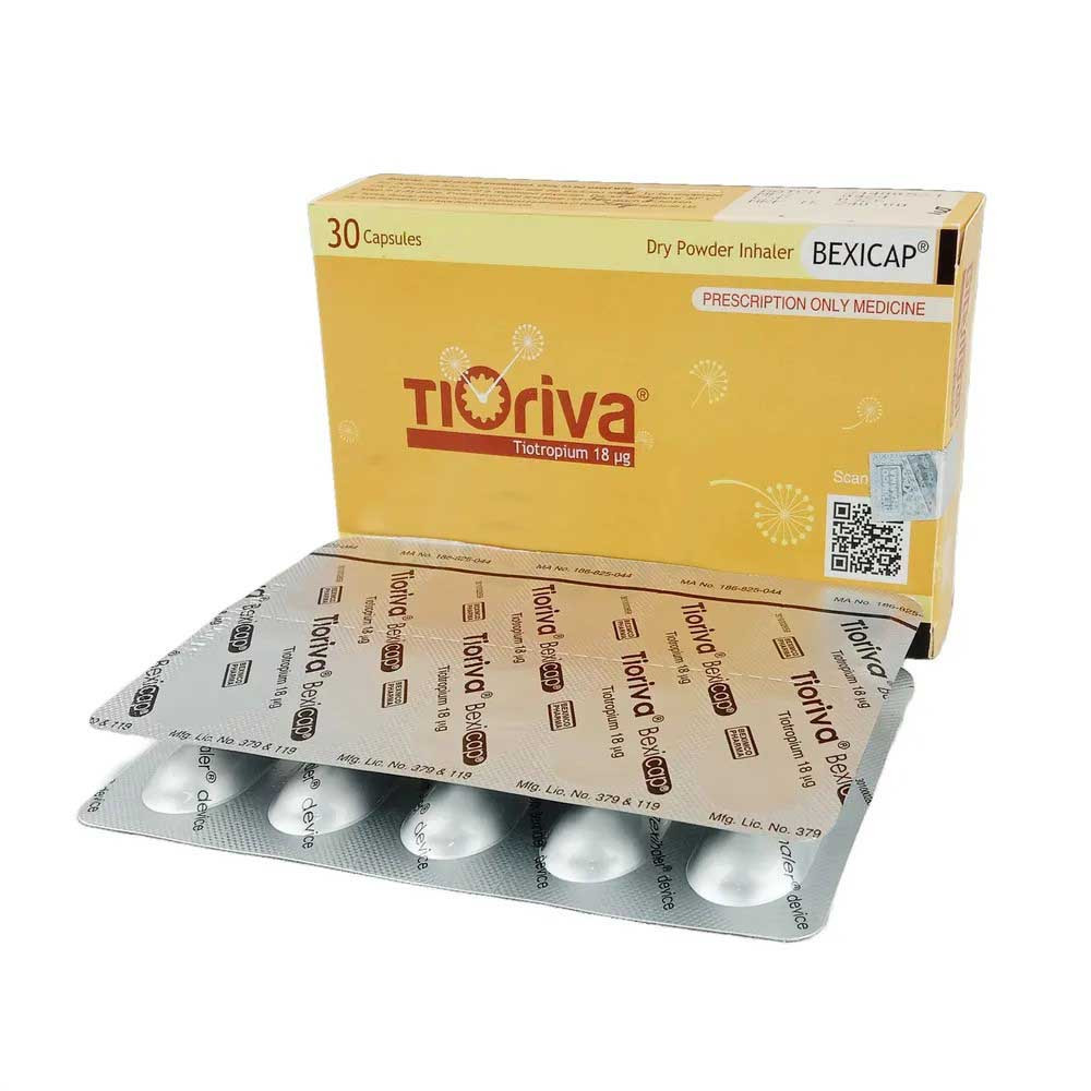 Pack Image: Tioriva 18 mcg Inhalation Capsule (3 x 10)