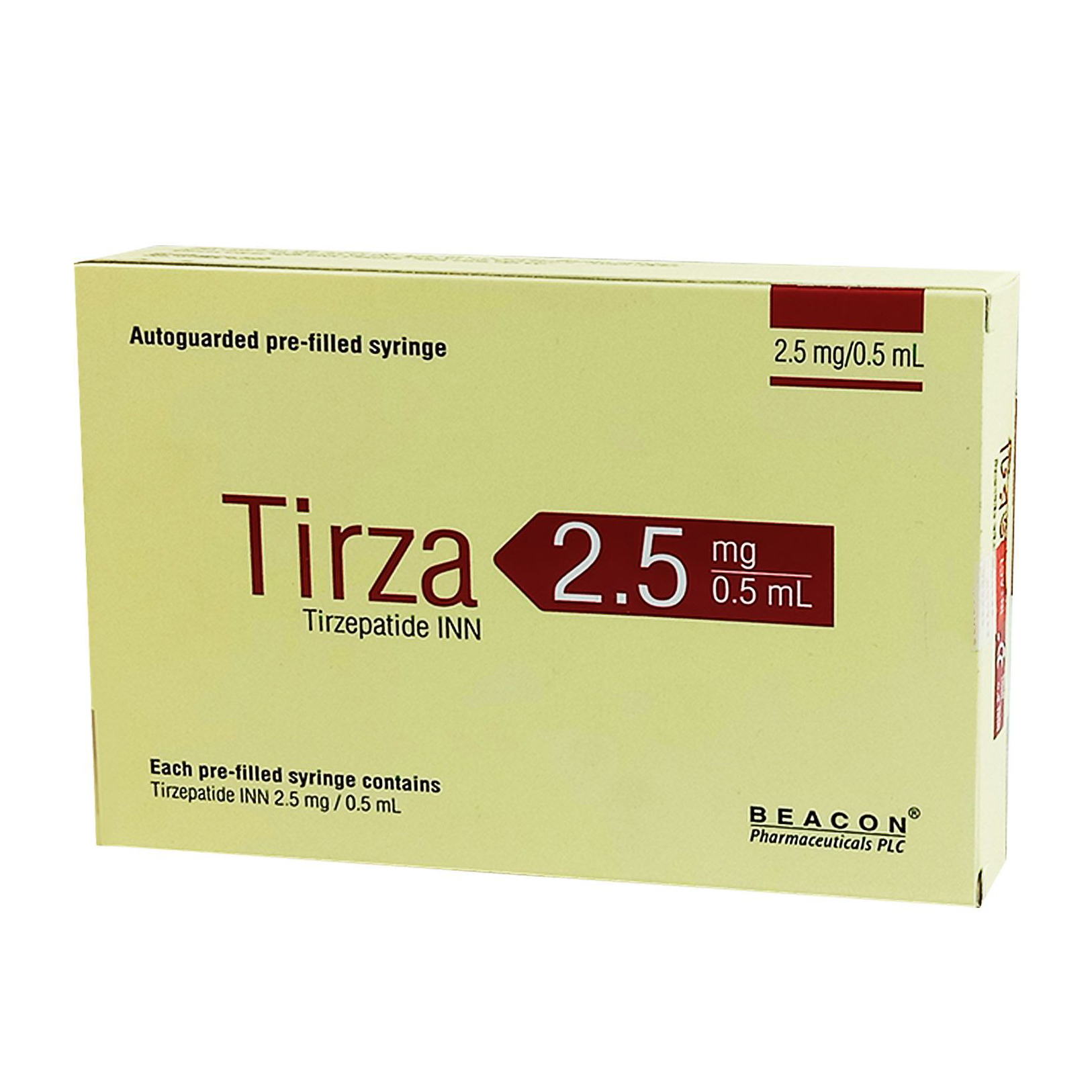 Pack Image: Tirza 2.5 mg Injection (2.5 mg pre-filled syringe)