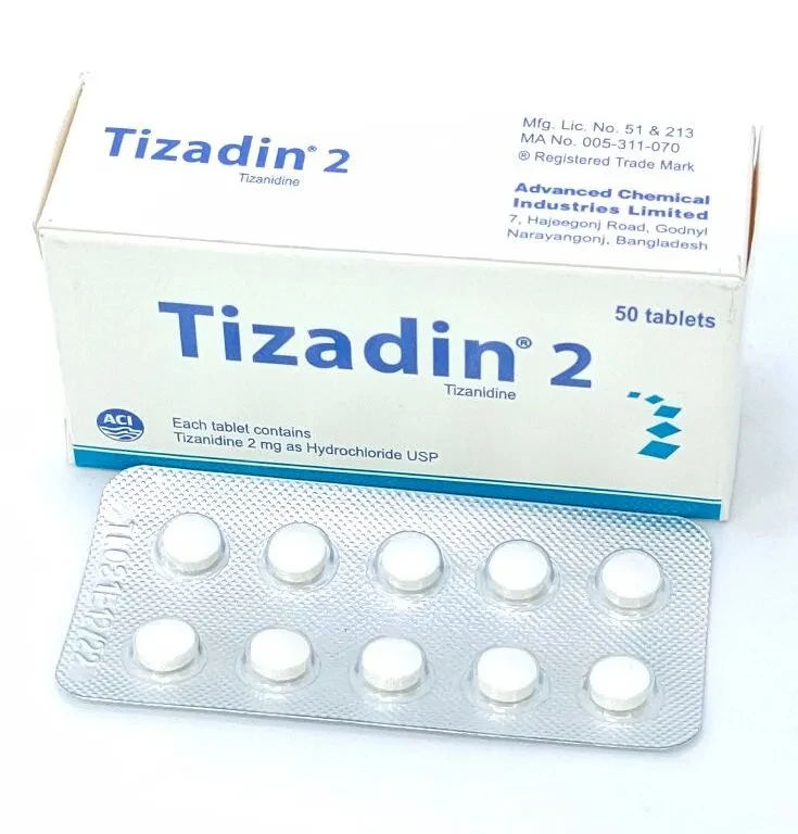 Pack Image: Tizadin 2 mg Tablet (5 x 10)