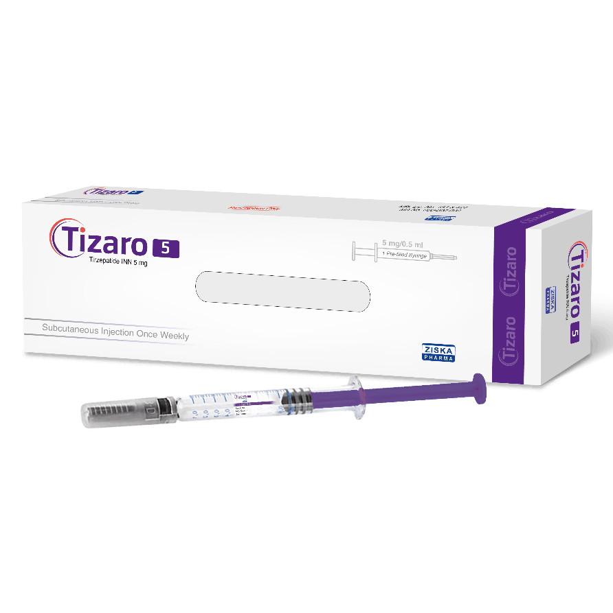 Pack Image: Tizaro 5 mg Injection (5 mg pre-filled syringe)