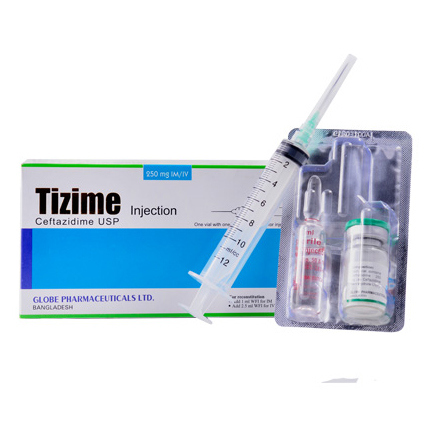 Pack Image: Tizime 250 mg Injection (250 mg vial)