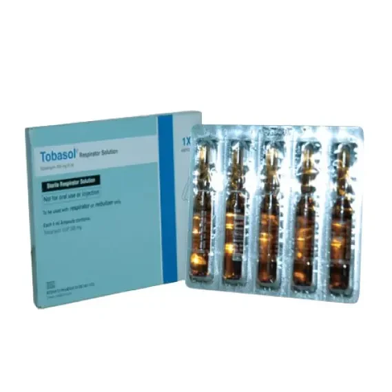 Pack Image: Tobasol 300 mg Respirator Solution (5 ml ampoule)