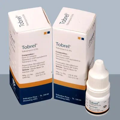 Pack Image: Tobrel 0.3% Eye Drop (5 ml drop)
